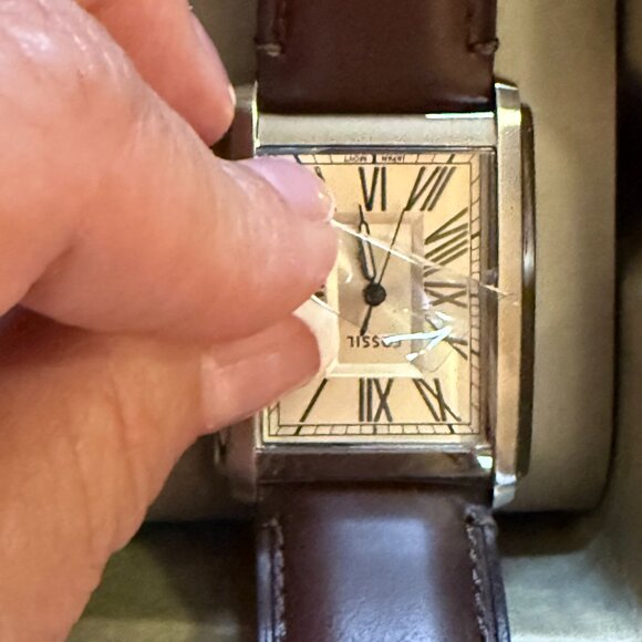 Fossil Men's Carraway Three-Hand Leather Watch Brown Leather Band - Picture 3 of 8